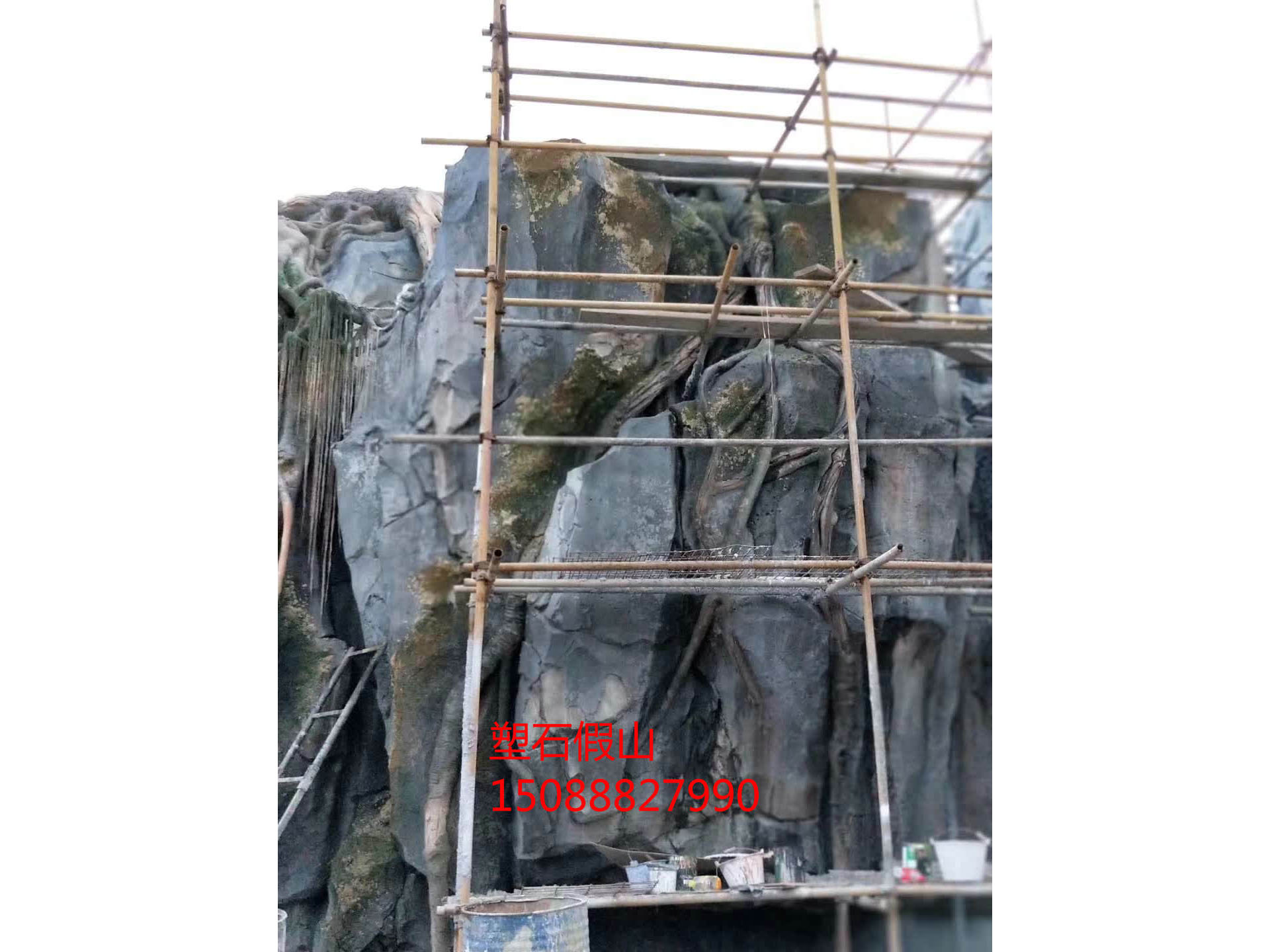 塑石假山假树 (1)